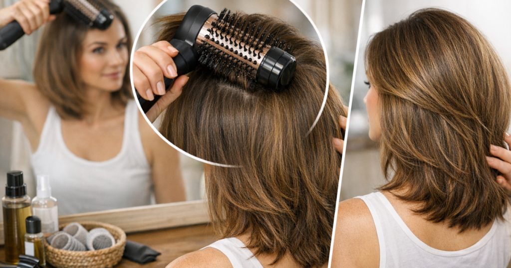 hot brush root volume