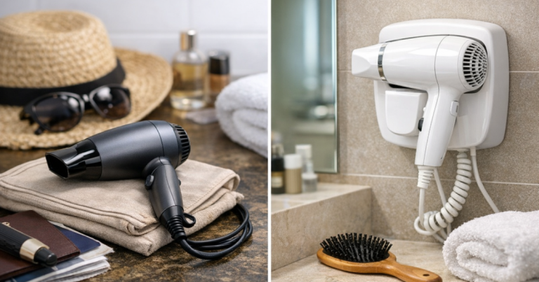 mini hair dryer vs hotel dryer