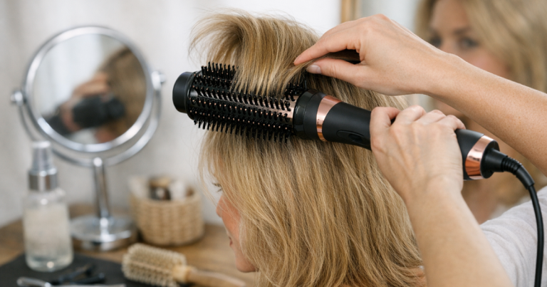 use a hot brush