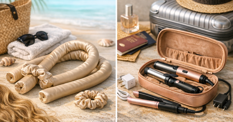 heatless curling rods vs travel curlers