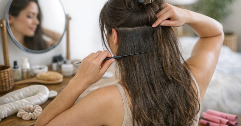 section thick hair
