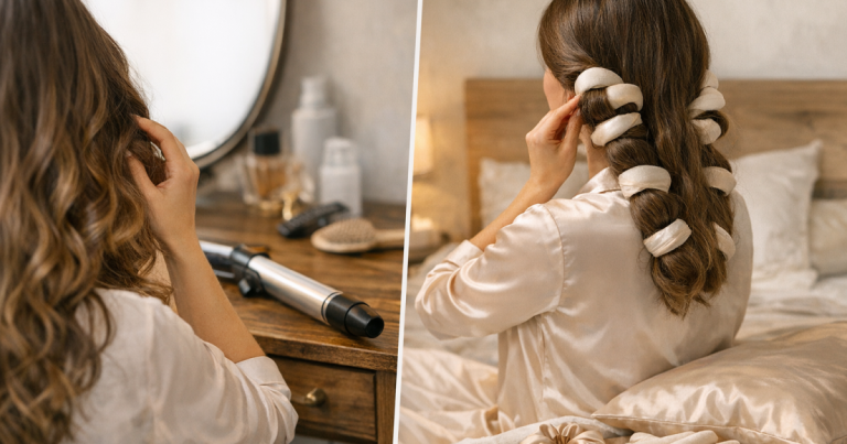 switch from curling tongs to heatless curls