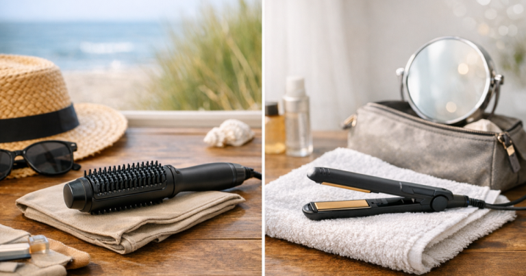 travel hot brush vs mini straighteners